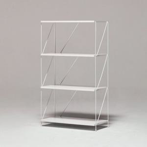 E0자재 ST1862 필웰 스틸프레임 수납 4단 선반장 600