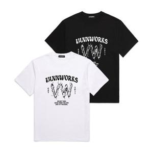 [밴웍스]VW LOGO 오버핏 반팔 티셔츠 (VS0077)