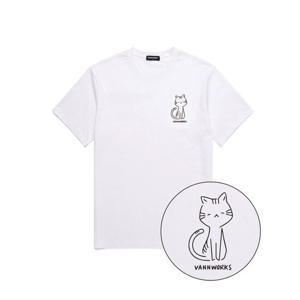 [밴웍스]고양이 반팔 티셔츠 (VS0026)