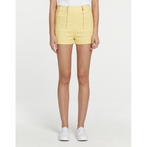 라움 여성  PATOU 옐로우 단색 리넨혼방 숏팬츠 CWPA3E253Y1