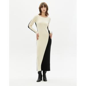 라움 여성  ERIKA CAVALLINI 아이보리 컬러배색 울 니트원피스 CWDR2F071MU