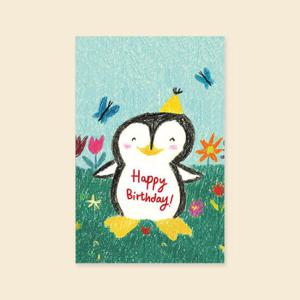 아트박스/캘리엠 캘리그라피 생일카드( HAPPY BIRTHDAY 펭귄 )