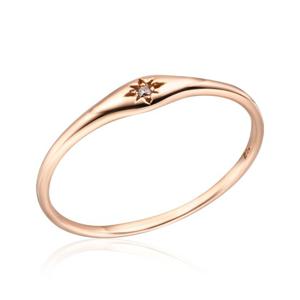 [비앤비골드] 14K 스태킹 레이어드 꼬냑다이아 반지 NPR26082