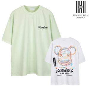 [해리슨]무지개 곰 반팔티 HITC1097