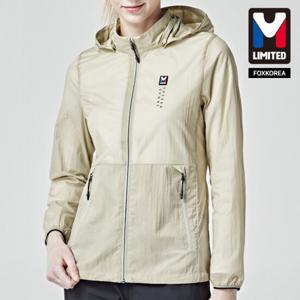 엠리밋 여성 논스판 바람막이 베이지 - LGTSJ21230