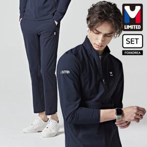 엠리밋 남성 스판 트레이닝 세트 네이비 - LGTSF20562
