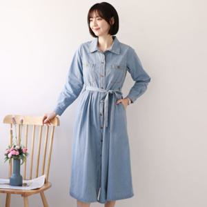 [웬디즈갤러리]플레어 데님 원피스 IOP103