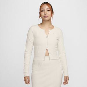 스포츠 칠 니트 여성 슬림 풀집 골지 가디건 FN3683-104 나이키