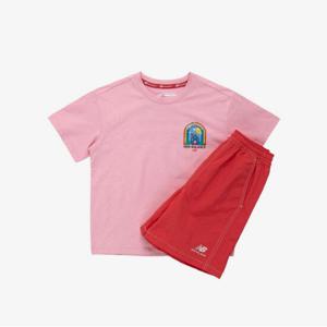 뉴발란스키즈트레이닝세트 PQC NK9YD3602U-26 HOME 일러스트 반