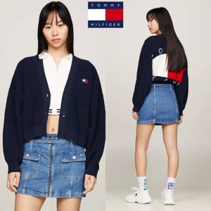 타미힐피거 DW17668-1A5 여자 데님 벨티드 미니 스커트 치마