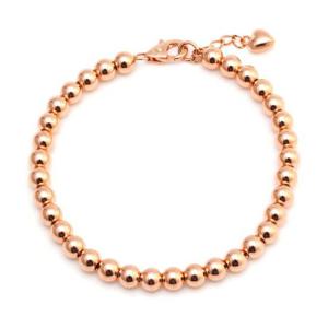 [비앤비골드] 14K 통통하트 5.0mm 볼체인 팔찌 PNB27365