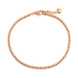 [비앤비골드] 14K 통통하트 2.5mm 볼체인 팔찌 PNB27362