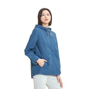 [크로커다일레이디] 여성 포켓 자수 포인트 심플 점퍼 CLDMJP102