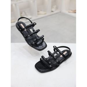 [코디엘루]소가죽 리본장식 플랫 밴딩 샌들 1.5cm CDSP500379