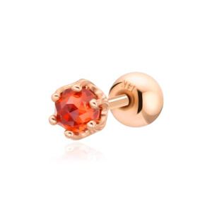 [비앤비골드] 14K 탄생석 3mm 1월 가넷 피어싱 JNE23032