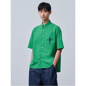 [빈폴멘] 리에디션 코튼 블렌드 반소매 셔츠  그린 (BC4665S30M)