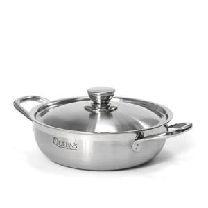 키친아트 퀸즈 통3중 스텐 전골냄비 24cm