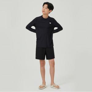 [아레나공식] 아일랜드 주니어 4부 레저 팬츠 A4BB1BW81BLK