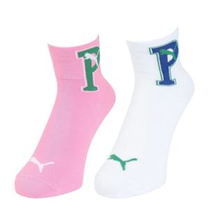 푸마 여성 P마크 ST 양말 2족 3563096-PK