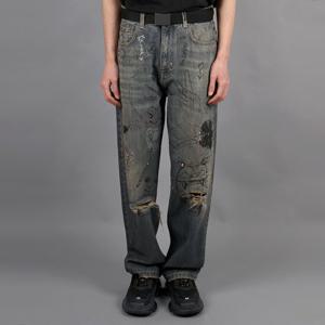 발렌시아가 그래피티 데님 팬츠 루즈핏 746986 TOW66 4036