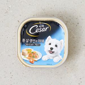 [12개세트] 시저 흰살생선과 야채 캔 100g
