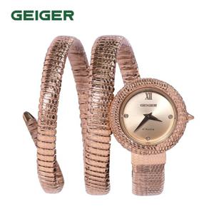 가이거(GEIGER) 여성 파이톤 메탈워치 GE1267PKRG