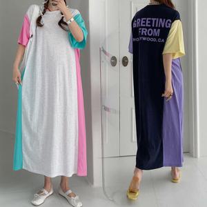 [아이우먼]위쉬몰 PO 프롬옆배색박시면원피스(P470H407) 빅사이즈
