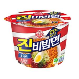 [오뚜기] 진비빔면큰컵 132g, 12개