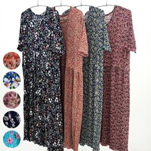 [아이우먼]빅사이즈사랑해요 R157L407 플라워냉장고프릴원피스 RN