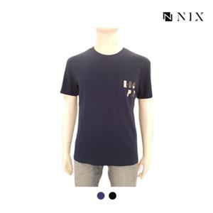 [닉스][닉스]남성 30수싱글 포켓레터링 티셔츠_FNNMCTR187P