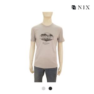 [닉스][닉스]남성 30수싱글 가슴그래픽 티셔츠_FNNMCTR194P