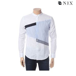 [닉스][닉스]남성 컬러블럭 헨리넥 셔츠_FNMECSL114M