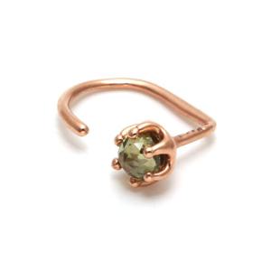 [비앤비골드] 14K 8월 탄생석 페리도트 귀걸이(한쪽) JNE22794