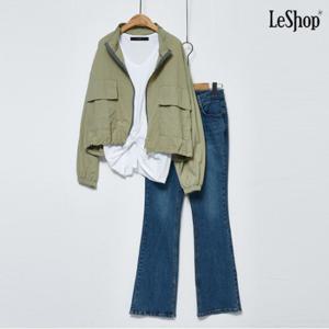 [르샵]하이넥 포켓 스트링 자켓 (DO1JK043A)