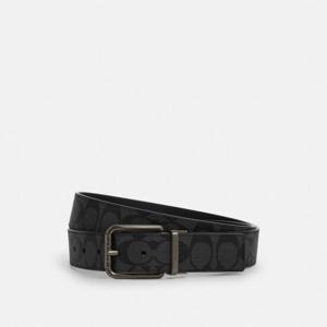 코치 롤러 버클 컷 토 사이즈 리버서블 벨트 38MM CQ066-QBMI5 차쿨/블랙