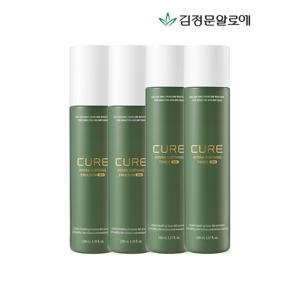 [김정문알로에]큐어 하이드라 365 수딩 토너 2개+에멀젼 2개