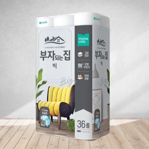 모나리자 부자되는집 두루마리휴지 3겹데코 25m 36롤