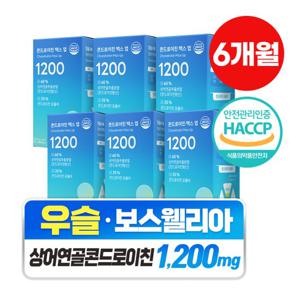 [담을수록] 콘드로이친 맥스 업 1200 칼마디 순도100% 상어연골 (6박스)