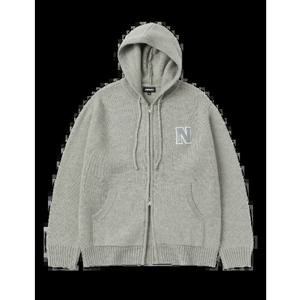 [널디] 클래식 N 램스울 블렌디드 스웨터 후디 집업 PNEF24NT01 LAMBSWOOL BLENDED SWEATER HOODIE ZIP-UP