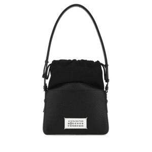 메종 마르지엘라 여성 블랙 5AC 레더 미니 버킷백 SB1WG0018P4348 T8013