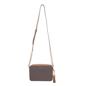 마이클 바이 마이클코어스 여성 브라운 GINNY 카메라 백 32F8GF5M2B_200BROWN