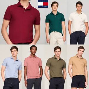 타미힐피거 TOMMY HILFIGER 78JA592 남자 스트레치 슬림핏 코튼 반팔 폴로 셔츠