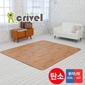 크리벨 나뭇결 탄소 카페트 전기매트 초대형 2난방(230x183cm)