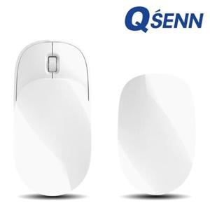 듀얼 저소음 무선마우스(BM1100/화이트/큐센)