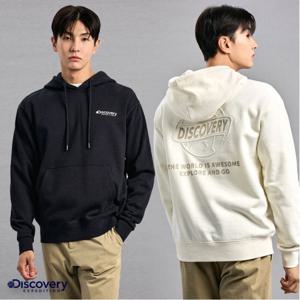 디스커버리 23F/W 후드티셔츠 DXHD51036 남여 커플 기모 후드티 오버핏 공용 데일리 커플티셔츠
