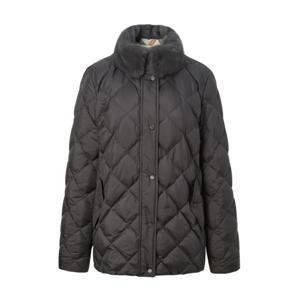 닥스 여성 24FW 밍크 FUR브라운 탈착밍크카라 닥스로고퀼팅 경량구스다운 DLJU4DE07W3