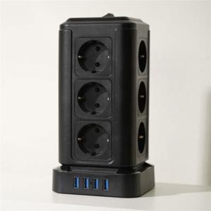 텔로 타워2세대 고용량멀티탭 16구 블랙 4000W/12구