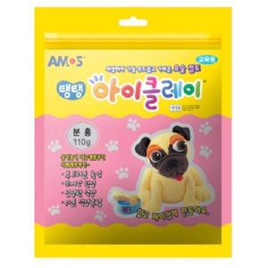 아모스 6000 탱탱아이클레이 110g 분홍 갑(5개입)