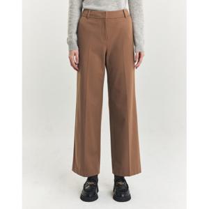 헤지스 여성 24FW 기모세미와이드 카멜베이지 슬랙스 HSPA4D905I2