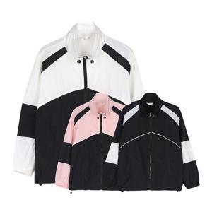 럭스골프 여성 스트리트 투톤 배색 바람막이 PF4A808W